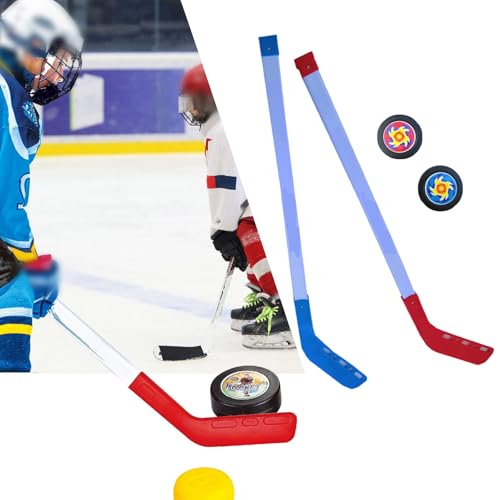 Generisch Eishockeyschläger Für Kinder | Street Hockey Set Junior | Street Hockeyschläger Und Ball | Jugend Hockey Trainingsgeräte - Hockey-Starter-Set Für Anfänger von Generisch