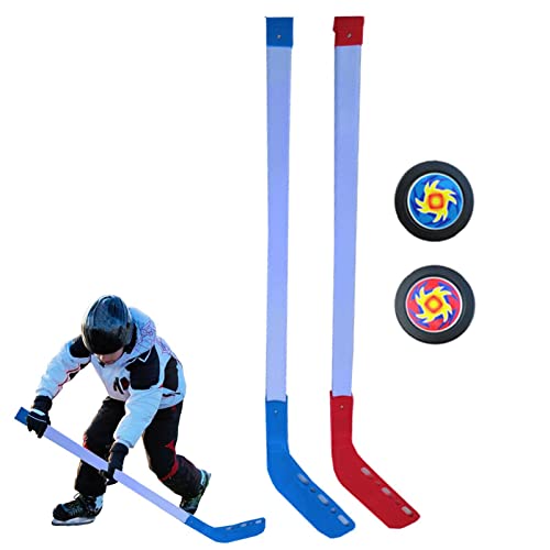 Generisch Eishockeyschläger für Kinder | Street Hockeyschläger Und Ball | Streethockey Schläger Kinder | Jugend Hockey Trainingsgeräte | Hockey-Starter-Set Geburtstagsgeschenke Für Jungen Mädchen von Generisch