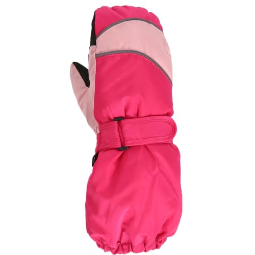 Generisch Fäustlinge Kinderhandschuhe, Skihandschuhe Kinder Wasserdicht Warme Fäustlinge Handschuhe - Ski Winter Snow Palme Winddicht Warm Fleece Thermo Für Outdoor-Sport In Fahrradhandschuhe von Generisch