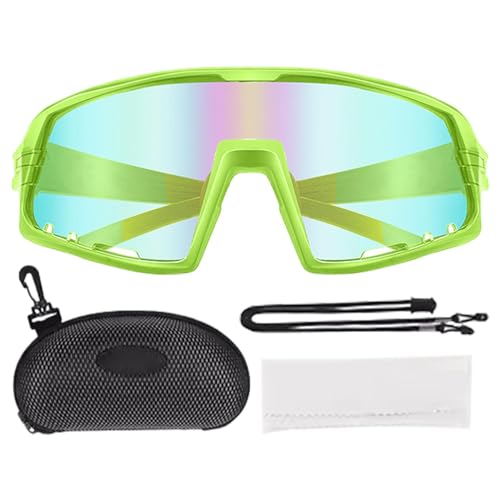 Generisch Fahrradbrillen, Fahrradsonnenbrillen - Fahrradbrillen für Damen,Farbwechselnde Sport-Sonnenbrille mit UV-Schutz, Laufen, Angeln, Fahren, Baseball-Brille für Männer und Frauen von Generisch