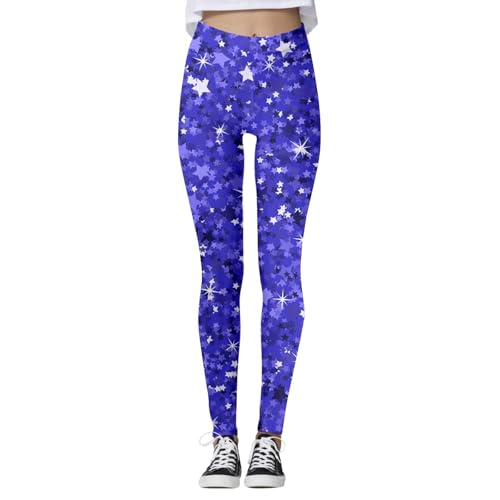 Generisch Fitness-Leggings Für Damen Einfarbig Glitzer Strumpfhose Streetwear Yogahosen Pailletten Yoga-Hose Hüftlifting-Fitness Karneval Druck Sport Lang Elegant Yoga Pants von Generisch