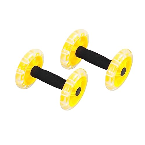 Generisch Fitness-Roller sportgeräte sport geräte fitnessrad heimtrainer fitnessbike heimtrainer Bauchwegtrainer Untersetzer Gelb ab hantelscheiben Fitnessgerät Fitness-Übungsgerät Yellow von Generisch