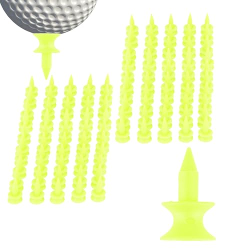 Generisch Golf-Tees Kurz,Golf-Tees - Doppellagige Golfball-Tees,50/100 Stück Packung, Wiederverwendbares Golf-Tee, Golfausrüstung Für Damen Und -Herren, Golfspieler-Golftraining von Generisch
