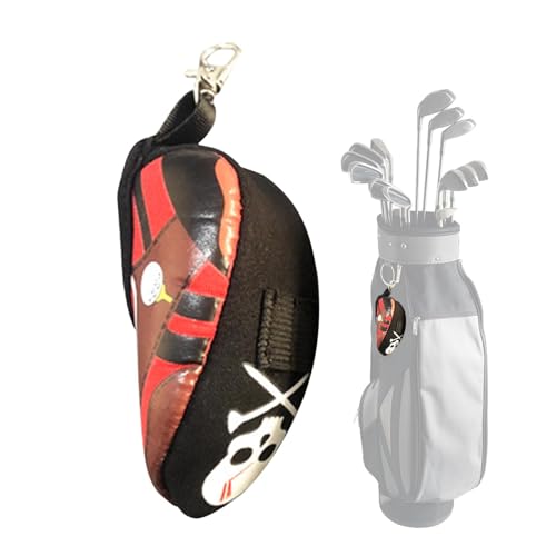 Generisch Golfball-Hüfttasche,Golfball-Tasche | Schuhförmiger Golfball-Tee-Halter | Golf Utility Pouch, Neoprentasche, für 2 Golfbälle und 2 Tees, Golfzubehör von Generisch