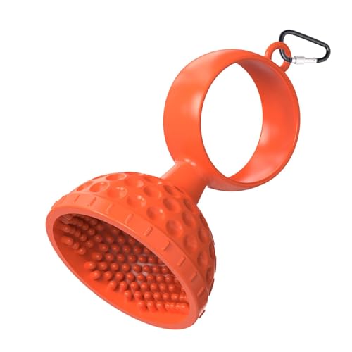 Generisch Golfball-Reinigungsbürste,Golfballbürste | 2-in-1-Silikon-Golfbürste mit Karabiner | Golfball-Reinigungswerkzeug, Golf-Aufbewahrungsbürste, Golf-Peeling-Bürste für Männer, Frauen von Generisch