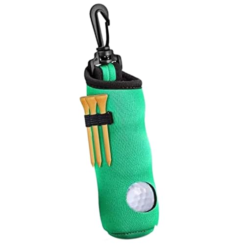 Generisch Golfballhalter für Tasche, Teehalter - Tragbare Golf-Tee-Halter - Outdoor-Golfzubehör, Golfballhülle mit Gürtelclip, Golfball-Aufbewahrungstasche für Männer und Frauen von Generisch