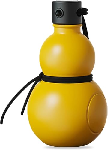 Generisch Gourd Water Bottle - Gourd Style Sport Water Bottle, 900ml Large Capacity Durable Water Bottle Set, Chinese Retro Style Drinking Bottle (Gold) von Generisch