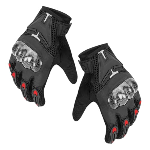 Generisch Handschuhe Motorrad,Herren Motorradhandschuhe - Motorrad-Renn-Reithandschuhe,Touchscreen-Motorradhandschuhe für Reiten, Straßenrennen, Radfahren, Klettern, Motocross von Generisch