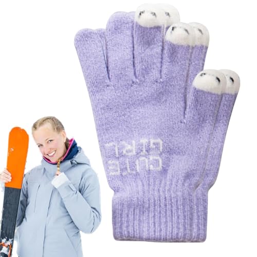 Generisch Handschuhe Touchscreen,Winterhandschuhe Touchscreen-Handschuhe,Winddichte Handschuhe - rutschfeste Thermohandschuhe von Cold Weather Gear, handwärmendes Zubehör für Outdoor-Aktivitäten von Generisch