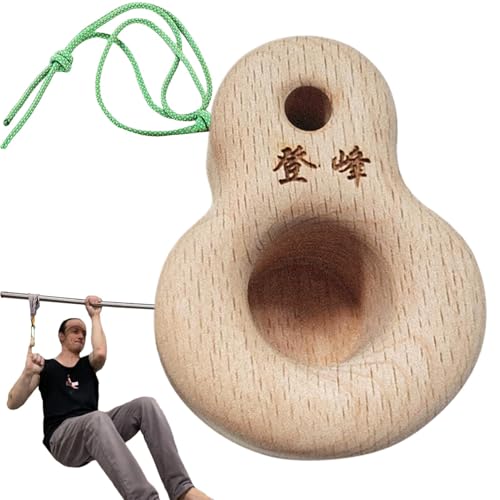 Generisch Hangboard Klettern,Klettern Hangboard | Tragbares Hangboard aus Holz - Holzkletter-Griffbrett, Kletter-Klimmzugtrainer für Fingerkrafttraining von Generisch