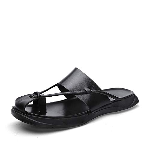 Generisch Herren-Flip-Flops, Leder, Freizeitschuhe, Herren-Hausschuhe, Sommer, rutschfeste Strand-Walking-Sandalen, rutschfeste Sommerschuhe von Generisch