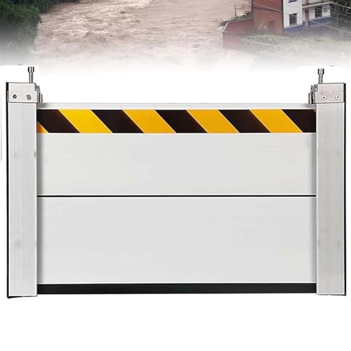 Generisch Hochwasserschutz Barriere Tur Hochwasserschutz Barriere Kellerfenster Hochwasserschutz Dammbalken Einfach Zu Bedienen Geeignet FüR Garageneinfahrten DurchgäNge StraßEn Usw,Silber,110 * 60cm von Generisch