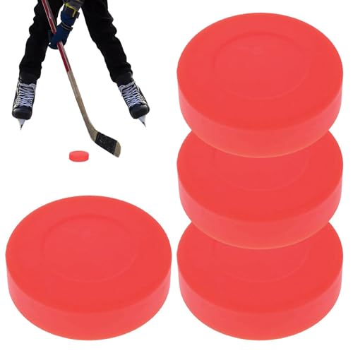 Generisch Hockey-Übungspucks,Eishockey-Übungspucks,4 Stück Eishockey-Pucks zum Üben | Offizielle Mini-Hockey-Pucks in regulärer Größe, Eishockey-Training, Hockey-Training, zum Üben von Generisch