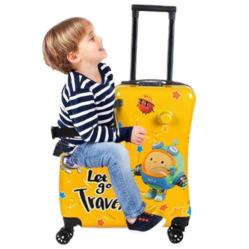 Generisch Kids Ride-On Luggage, Children's Travel Suitcase, Ride-On Trolley Luggage, Kids Rolling Luggage, Kids Travel Spinner, Ride-On Kid Suitcase, Children's Stroller Luggage, Kids Ride On Trolley von Generisch