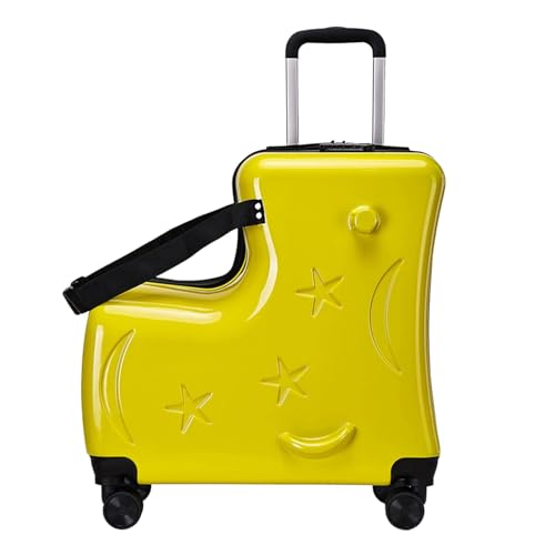 Generisch Kids Ride on Luggage, Ride on Suitcase, Kids Trolley Case, Quiet Wheels Suitcase, Kids Ride-On Luggage for Girls with 3-Digit Password Lock, Quiet Wheels, and Pedals for 6-12 Years Old von Generisch