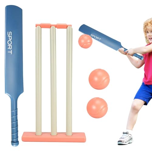 Generisch Kinder-Schlägerstumpfball,Ballschlägerstumpf für Kinder, Sportschläger-Ball-Set für Kinder, Pädagogisches Kinder-Schlägerball-Set mit Stümpfen, Eltern-Kind-Schlägerball-Set für Kinder von Generisch