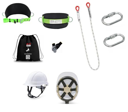 Generisch Kletter SET Profi Haltegurt Positionierungsgurt Bauchgurt Auffanggurt EN358 inkl. Halteseil 1,5m EN354 + 2 Karabiner EN362 inkl. Kletterhelm 6 Punkt EN397, Baumpflege, Bühne, 1348371701007 Generisch Kletter SET Profi Haltegurt Positionierungsgurt Bauchgurt Auffanggurt EN358 inkl. Halteseil 1,5m EN354 + 2 Karabiner EN362 inkl. Kletterhelm 6 Punkt EN397, Baumpflege, Bühne, 1348371701007 von Generisch