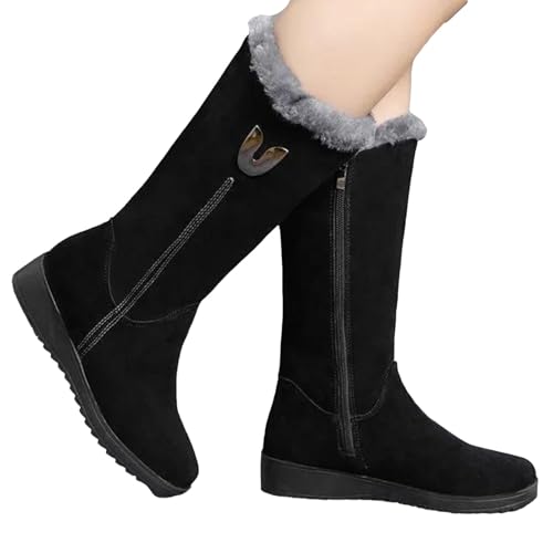 Generisch Lässige Winterstiefel für Damen, warme isolierte Stiefel Damen - Warme, Bequeme, isolierte mittelhohe Stiefeletten | Trendige, rutschfeste, leichte, Wasserabweisende Winterstiefel Generisch Lässige Winterstiefel für Damen, warme isolierte Stiefel Damen - Warme, Bequeme, isolierte mittelhohe Stiefeletten | Trendige, rutschfeste, leichte, Wasserabweisende Winterstiefel von Generisch
