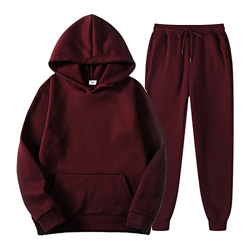 Generisch Loungewear Damen, Jogginganzug Damen Set Oversize Trainingsanzug Baumwolle Hoodie Und Hose Sportanzug Mit Kapuze Baggy Freizeitanzug Lounge Set Sportlich Outdoor Hausanzug Tracksuits von Generisch