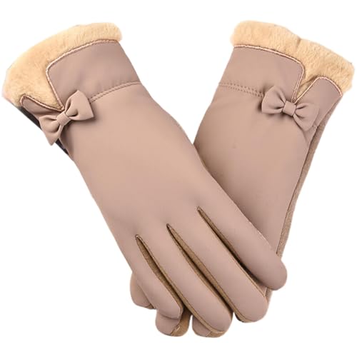 Generisch M & M Kostüm Damen Damen und Herren, und Winter, vielseitig einsetzbar, zum Fahren im Freien, Radfahren, warme Handschuhe Latex Strümpfe (Khaki, A) von Generisch