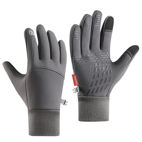 Generisch Meine Bestellungen Anzeigen, Skihandschuhe Herren Damen wasserdichte Thinsulate Thermo Fahrradhandschuhe Angelhandschuhe Touchscreen Winterhandschuhe Warm Fäustlinge Motorradhandschuhe von Generisch