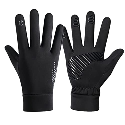 Generisch Motorrad Handschuhe Herren - rutschfeste Touchscreen Handschuhe - Winddichte Sporthandschuhe - Warme Winterhandschuhe - Unisex Laufhandschuhe - Für Zum Laufen, Radfahren, Ski Usw von Generisch