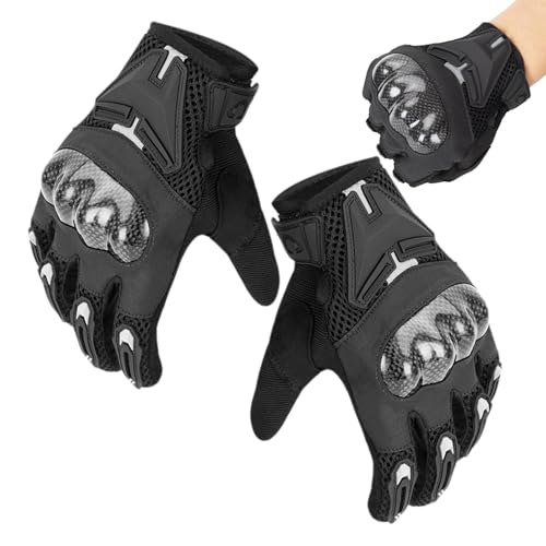 Generisch Motorradhandschuhe,Handschuhe Motorrad, Motorrad-Renn-Reithandschuhe, rutschfeste Touchscreen-Handschuhe für Sport, Motorrad, Radfahren, Jagd, Wandern, Camping, Klettern von Generisch