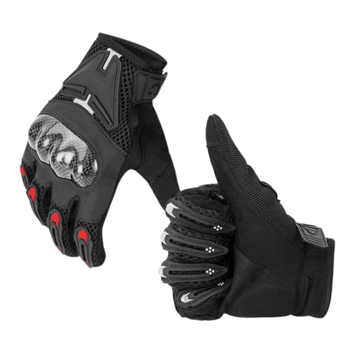 Generisch Motorradhandschuhe für Herren,Motorradhandschuhe für Herren | Reithandschuhe,Touchscreen-Motorradhandschuhe für Reiten, Straßenrennen, Radfahren, Klettern, Motocross von Generisch