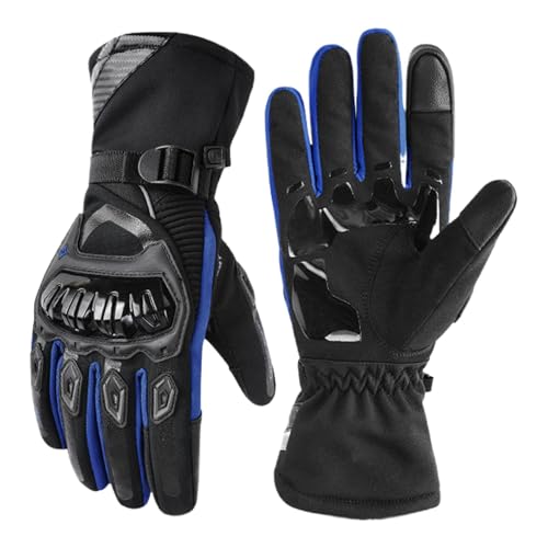 Generisch Mountainbike-Handschuhe,Motorrad-Winterhandschuhe - Damen Outdoor-Vollfinger-Trainingshandschuhe - wasserdichte Motorrad-Reithandschuhe für Straßenrennen, Radfahren, Klettern von Generisch