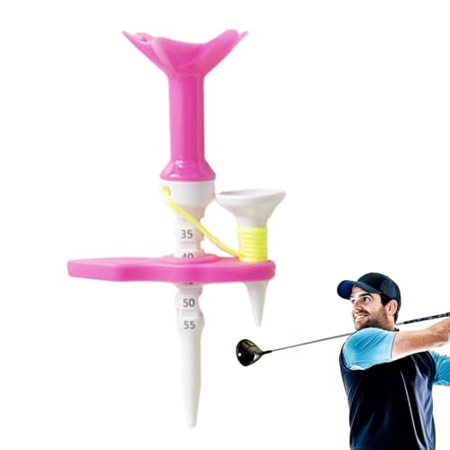 Generisch Multifunktionales Golf-Tee,Golf-Tee Multifunktions | Höhenverstellbares Golf-Tee | Golf-Trainings-Tee, kleine höhenverstellbare Golf-Tee-Führung für Garten, Park von Generisch