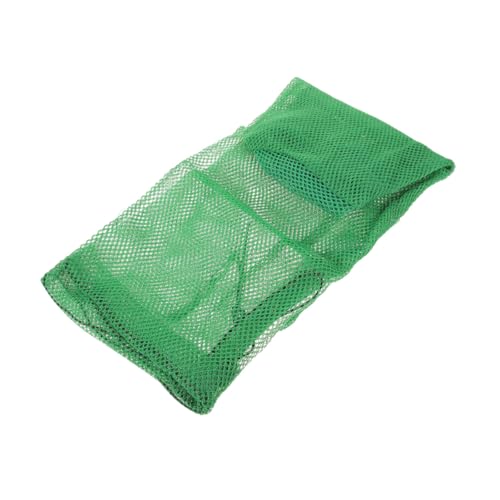 Generisch Netztasche netzbeutel fischnetz Angelnetz für die Aufbewahrung von lebenden Fischen Fischernetz mit Kordelzug zusammenklappbares Fischernetz Faltbare Fischtasche Nylon Green von Generisch