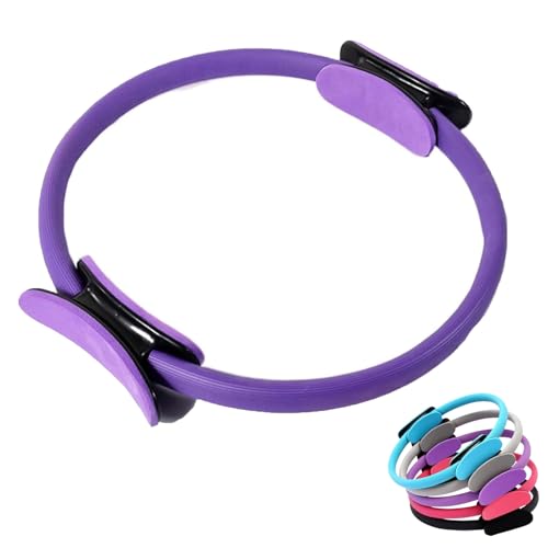 Generisch Pilates Ring Fitness Trainer, Pilates Ring for Mat & Reformer Workouts, Pilates Ring Magic Fitness Pilates Circle, 14.96" Yoga Rings Magic Circle for Toning Arms (Purple) von Generisch