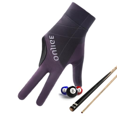 Generisch Pool-Workout-Fingerhandschuhe, Queue-Sporthandschuhe,3-Finger-Billardhandschuhe | Queue-Action-Handschuhe, Billard-Zubehör mit Unisex-Design von Generisch