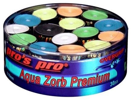 Generisch Pros Pro Aqua Zorb Premium 30er Tennis Griffbänder bunt von Generisch