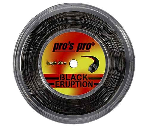 Generisch Pros Pro Black Eruption Tennissaite - 200m Rolle - 1.18mm - Schwarz Generisch Pros Pro Black Eruption Tennissaite - 200m Rolle - 1.18mm - Schwarz von Generisch