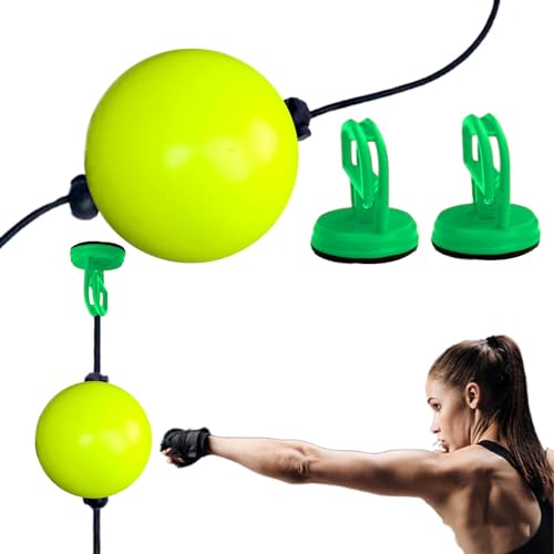 Generisch Reflex-Boxball – Verbessern Sie die Reflexfähigkeiten Saugnapf-Doppelend-Sandsack für Reflextraining, Punchingball für Zuhause, Fitnessstudio und Training von Generisch