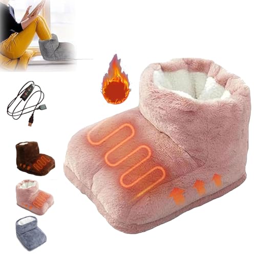 Generisch Revoris Toastytoes 2.0, Toastytoes, Cozy Foot Warmer, Cozyfoot Heated Slippers, Cozy Foot Heated Slippers, Cozy Foot Slipper, Electric Foot Warmer for Bed, USB-Powered Foot Warmer (Pink) von Generisch