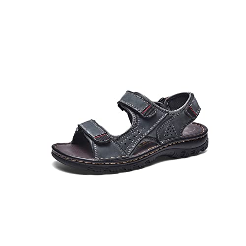 Generisch Sandalen Herren Herren Strandsandalen Ledersandalen Für Herren Outdoor Walking Herren Sommersandalen Bequeme Herrenschuhe von Generisch