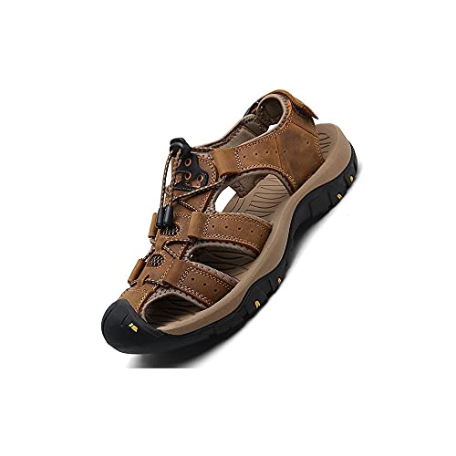 Generisch Sandalen Männer Echtes Leder Männer Schuhe Sommer Große Größe männer Sandalen Männer Sandalen Mode Sandalen Hausschuhe Große Größe von Generisch