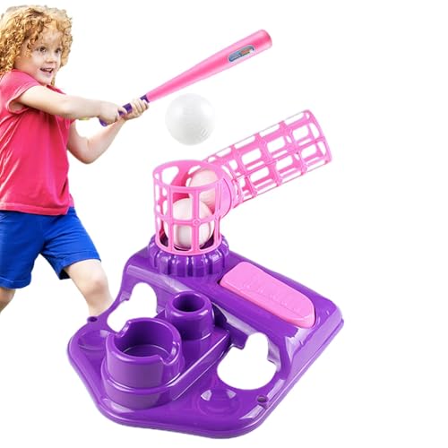 Generisch Schlagmaschine Baseball, Ballwurfmaschine,Multifunktionaler Jugend-Baseball-Werfer - Outside Pitcher Game Übungsmaschine für Kinder und Anfänger, Trainingssportset von Generisch