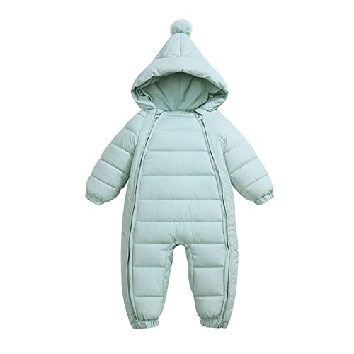 Generisch Schneeanzug Kinder-Baby Winter Overall Mit Kapuze Strampler Schneeanzug Langarm Jumpsuit Doppelreißverschluss Overall Mantel Jacke 0-20 Monate Niedliche jacke Winddicht Und Kältebeständig von Generisch