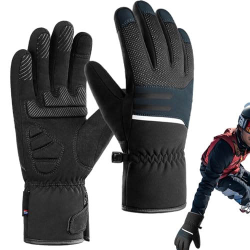 Generisch Schneehandschuhe, Handschuhe für kaltes Wetter - Damen Herren wasserdichte Ski-Schneehandschuhe,Thermo-Skihandschuhe, Winter-Touchscreen-Handschuhe zum Radfahren, Fahren, Wandern von Generisch