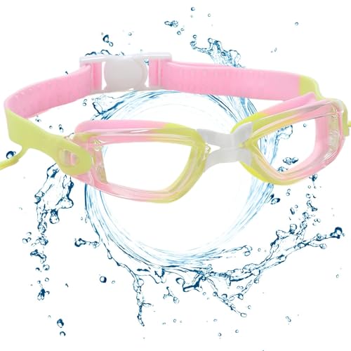 Generisch Schwimmbrillen für Kinder,Schwimmbrillen für Kinder | Antibeschlag-Schwimmbrille mit Ohrstöpseln Schwimmbrille | Schwimmbrille, Schwimmbrille für, Mädchen, Schwimmbad von Generisch