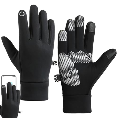 Generisch Screen Touch Handschuhe, Anti-Rutsch-Fäustlinge zum Klettern - rutschfeste warme Outdoor-Fäustlinge | Winddichte Fäustlinge, Fäustlinge für kaltes Wetter zum Radfahren, Spazierengehen von Generisch