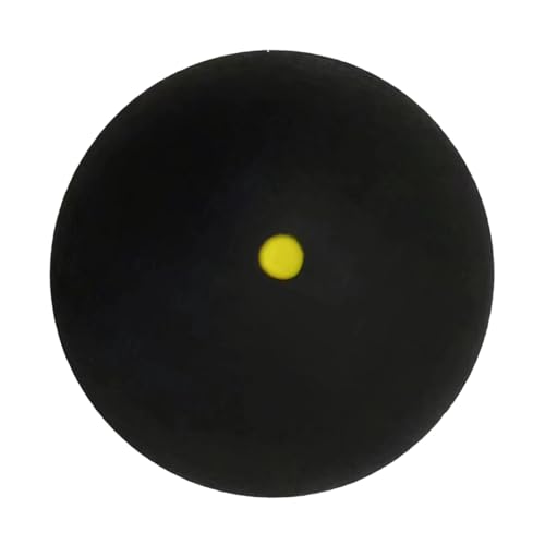 Generisch Single Dot Squashbälle,Sport-Squashbälle - Gummi-Sport-Wettkampf-Squashball, einzelner gelber Punkt - Squash-Ausrüstung, tragbare Schlägerbälle für Anfänger und Fortgeschrittene von Generisch