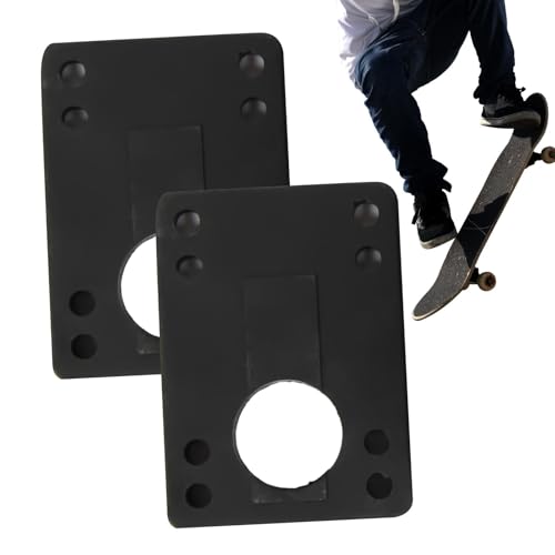 Generisch Skateboard Riser Shock Pads,Skateboard Riser Pads - 2X Skateboard-Riser-Dichtungen - Gummipolster zur Verhinderung von Wheelbite und zur Absorption von Aufprallstößen, Skateboard-Zubehör von Generisch