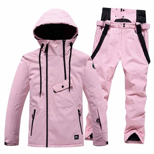 Generisch Ski Anzug Männer Skianzug Herren 2 Teilig Set Wasserdicht Thermo Overall Winter Snowboard Set Thermoanzug Warm Ski Anzug Snowboardjacke Skibekleidung Schneeanzug,C,L von Generisch