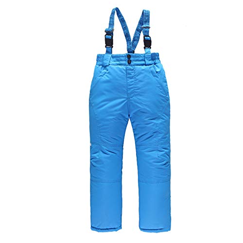 Generisch Skihose Kinder Jungen Mädchen Schneehose Outdoorhose Skilanglaufhose Warme Gefütterte Softshellhose Ski Pant Thermohose Wasserdicht Winddichte Wanderhose Snowboardhose Hosenträgerhose von Generisch