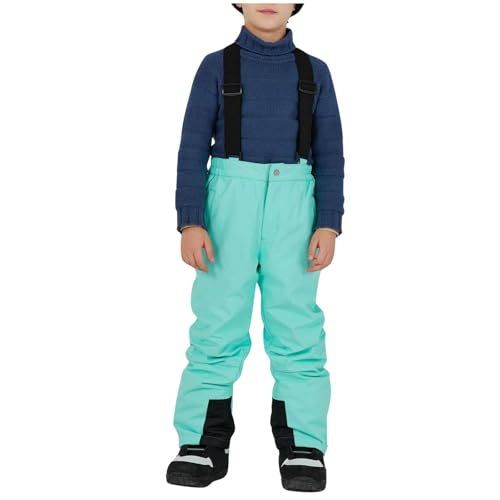 Generisch Skihose Kinder Schneehose Winter Wärme Snowboardhose Thermohose Outdoor Wanderhose Sporthose Hose Mit Reißverschlusstasche Blau 5 von Generisch