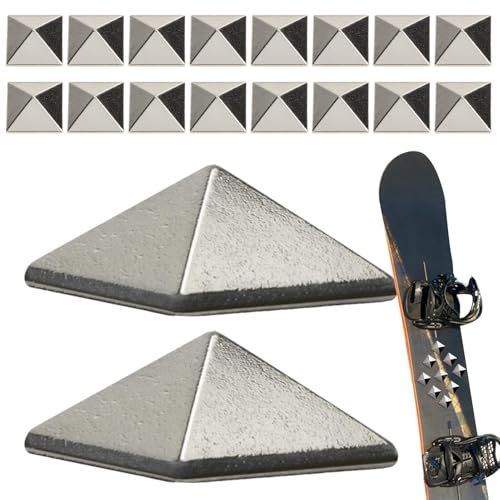 Generisch Snowboard-Griffpolster, Stomp-Pad | Extra Grip Pad 18 Stück Anti-Rutsch-Stampfmatte | Grip Pad Anti-Rutsch-Klebe-Snowboard-Anti-Rutsch-Pad für Urlaub, Liebhaber, Freunde von Generisch